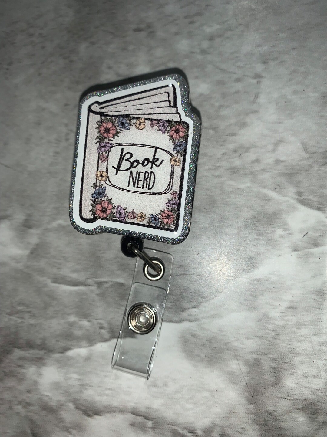 thumbnail image 2 of Booktrovert Badge Reel, Cute Teacher, Librarian, Nurse Or Office Staff U2013 The Breezy Belle 2 of 14