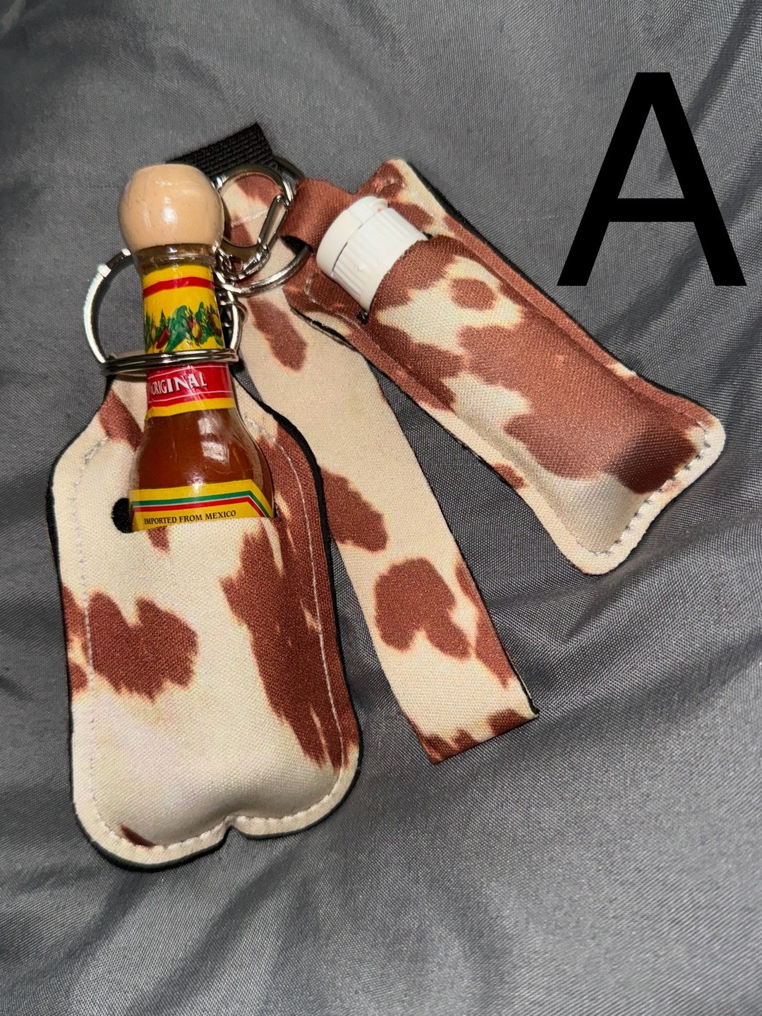 Mini Cholula Sauce N Mini Tajin Keychain / Spicy Keychain / Cholula