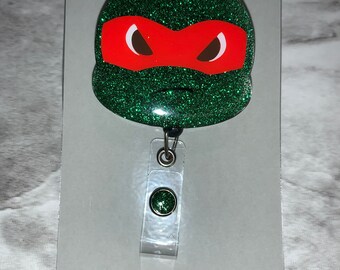 Ninja Turtles Badge Reels / Nurse Badge Reels / Turtle Face Badge Reel / Cute Badge Reel