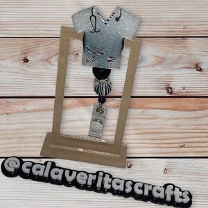 Scrub Life Badge Reel / Nurse Badge Reel / DR Badge Reel / Cute Beaded Badge Reel / Zebra Scrub Life Badge Reel