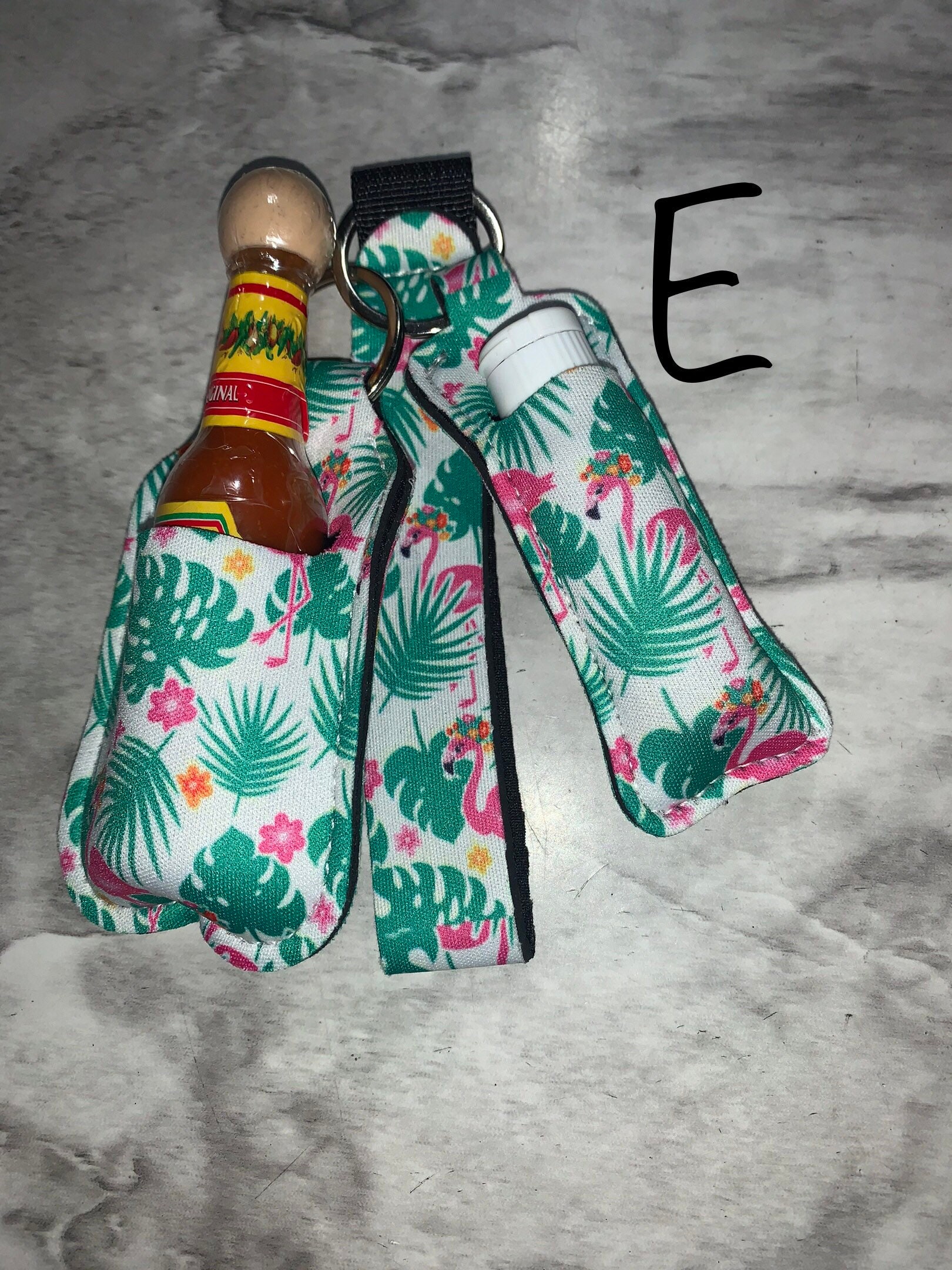 Mini Tajin and Cholula Hot Sauce Keychain Set / Mini Cholula Sauce