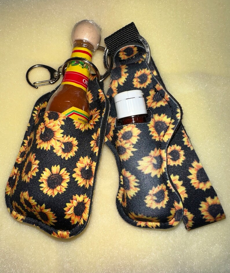 Mini Tajin and Cholula Hot Sauce Keychain Set / Mini Cholula Hot Sauce