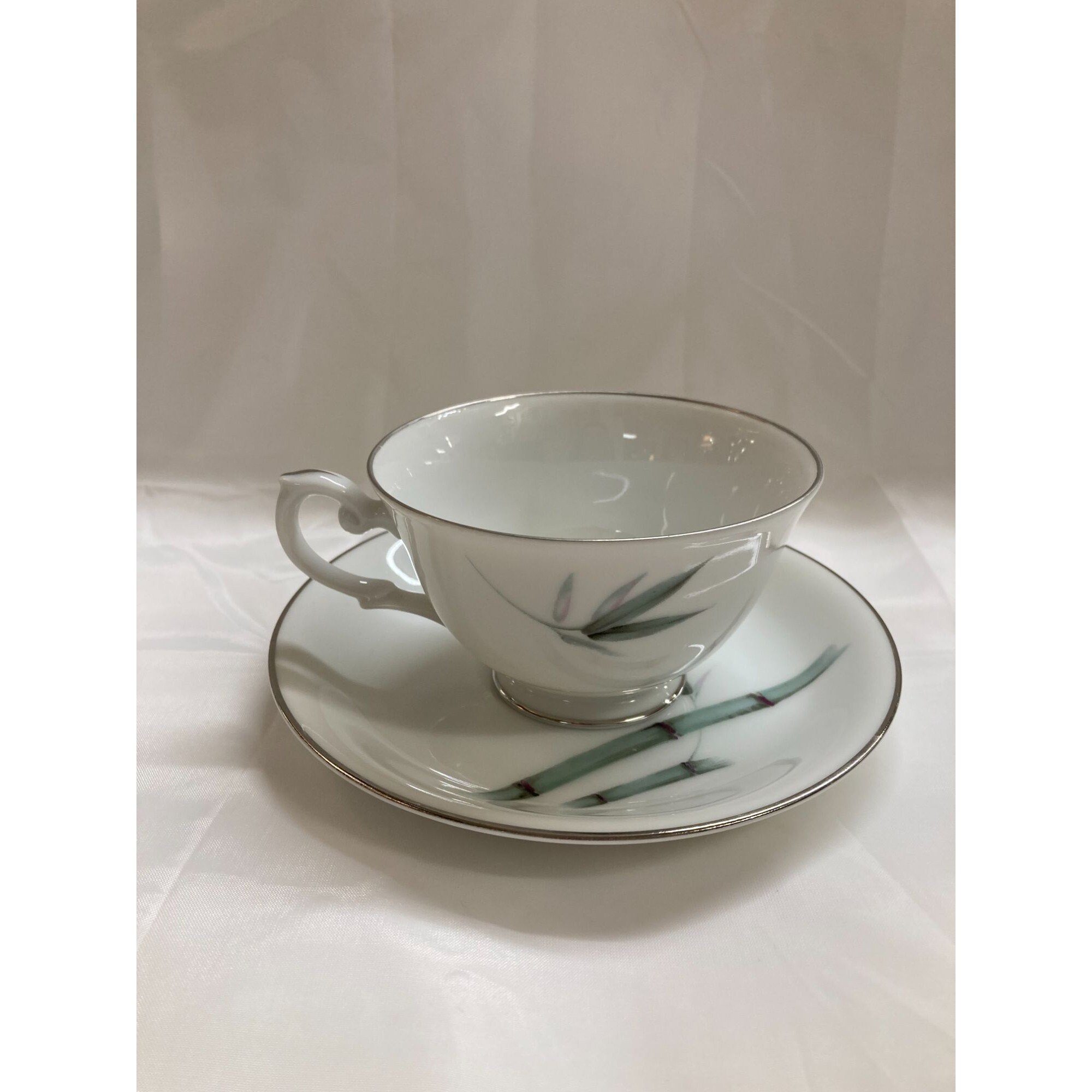 Mandarin Yamaka Japan Bamboo Tea Cups and Saucers Set of 6 Etsy