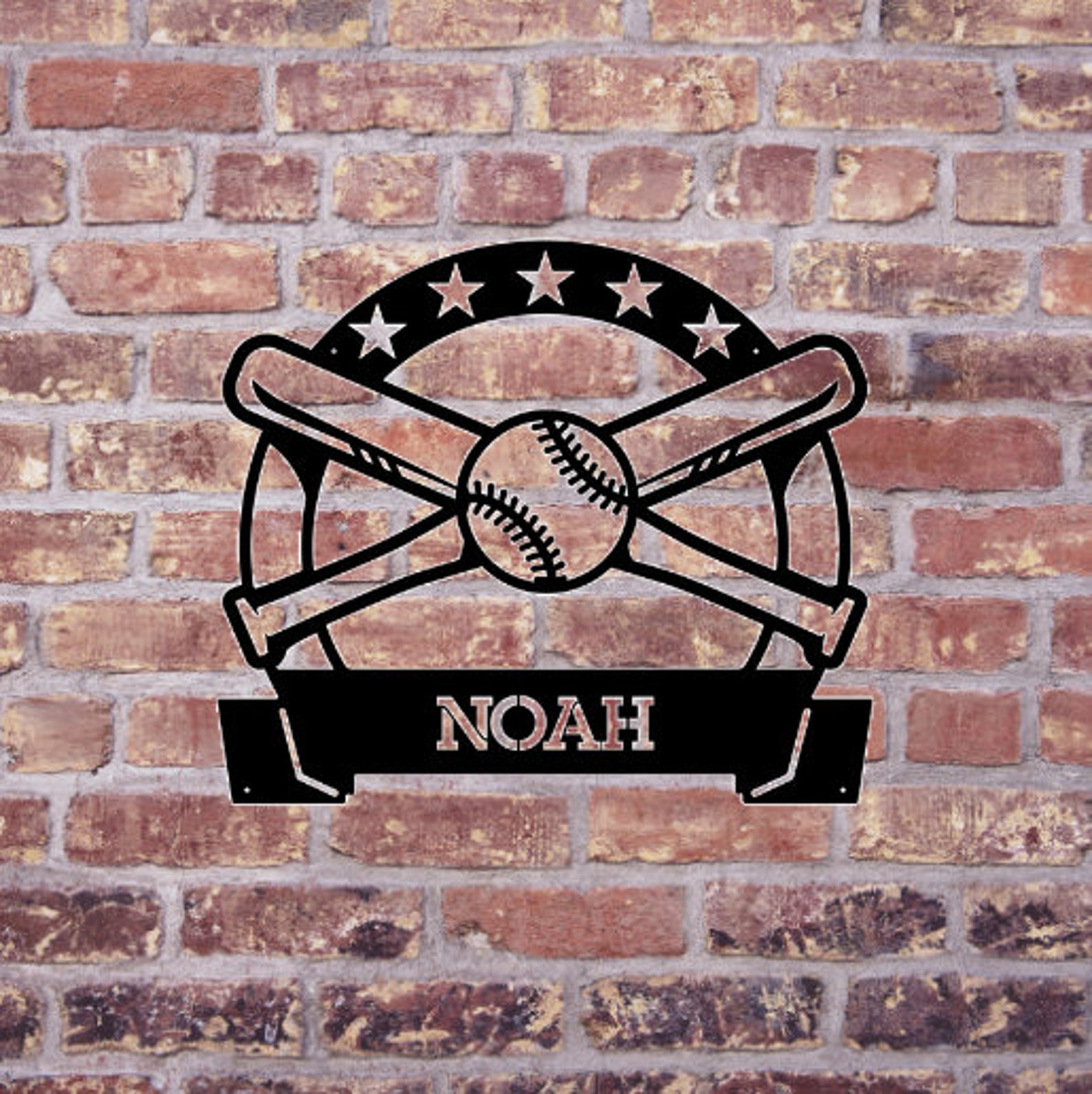 Custom METAL Baseball Wall Sign Birthday Gift Wall Hanging | Etsy