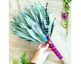 Chacapa Shacapa with Lavender – Shamanic Rattle, Sound Instrument, Spiritual Cleansing Tool, Handmade in the Peruvian Amazon, Huayra