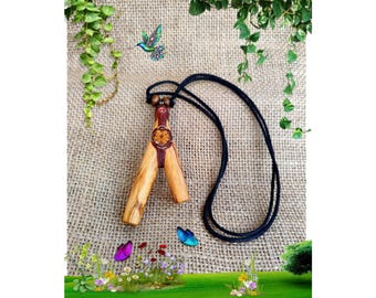 1 Kuripe of palo santo, Aya Vid-with rope-Legitimate. Amazonian applicator,Mystical, Aromatic, cleansing. Tepi, Chacapa.