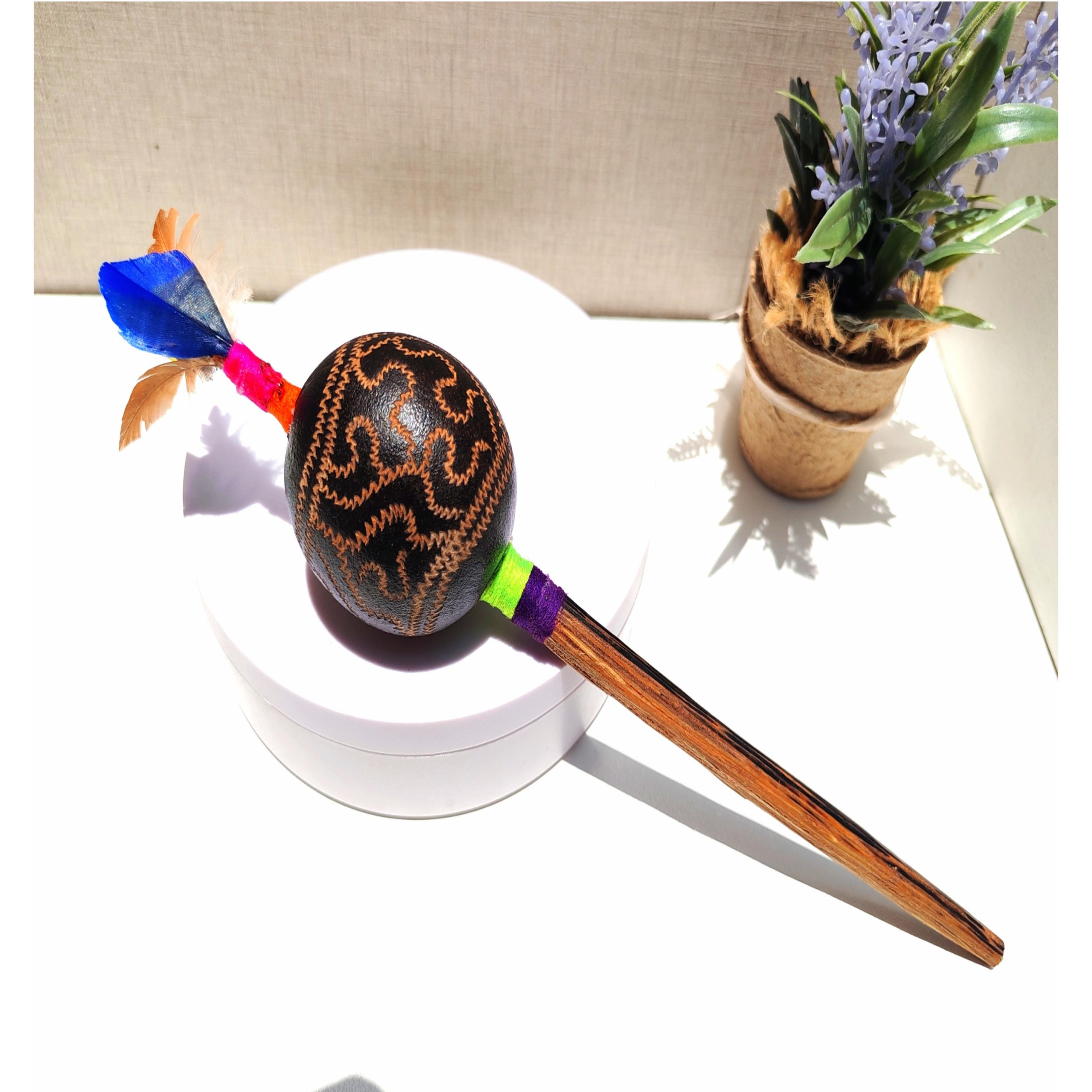 Maraca - RATTLE - Amazonian - Shipibo - Shamanic Rattle - Shamanic ...