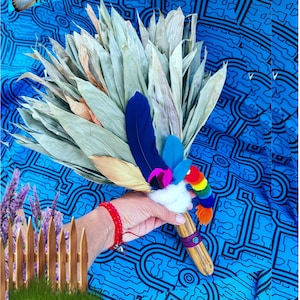 Chakapa Shaman, Cusco Style, Aya Vine Handle, Leaf Rattle, Ceremonial Cleansing Instrument, Authentic, Huayra, Native Peruvian
