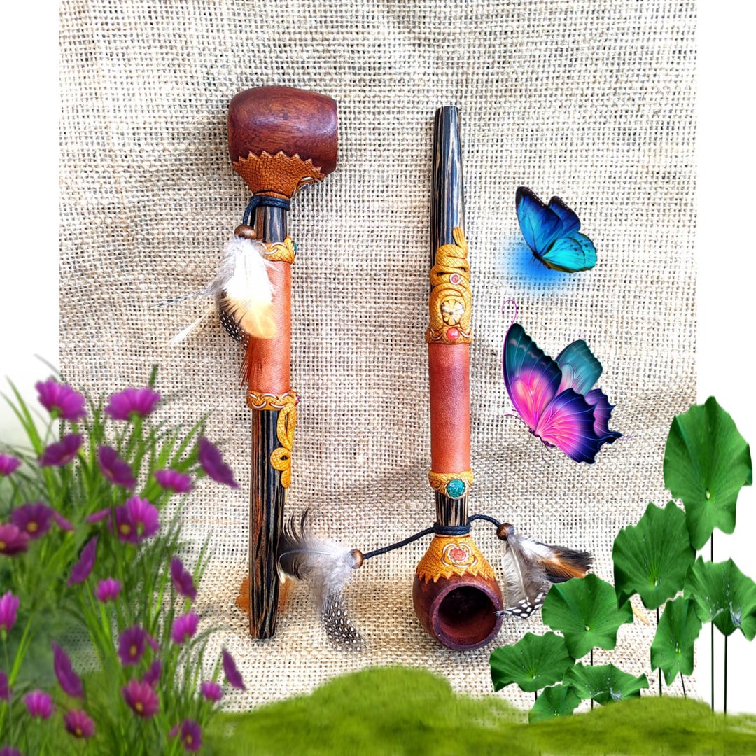 1 Chonta Pipe - Symbol of Protection, Strength, Spiritual Connection ...