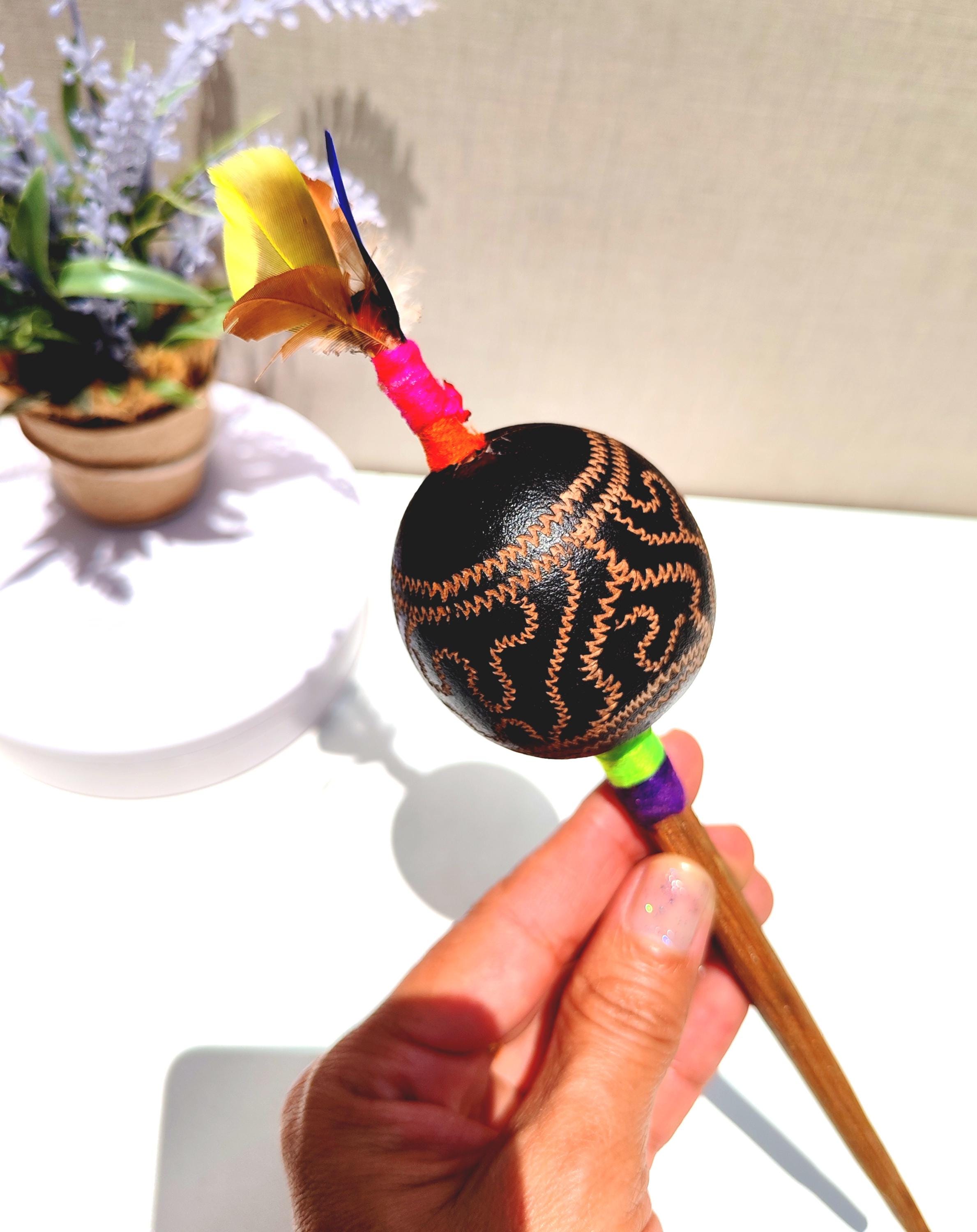Maraca - RATTLE - Amazonian - Shipibo - Shamanic Rattle - Shamanic ...