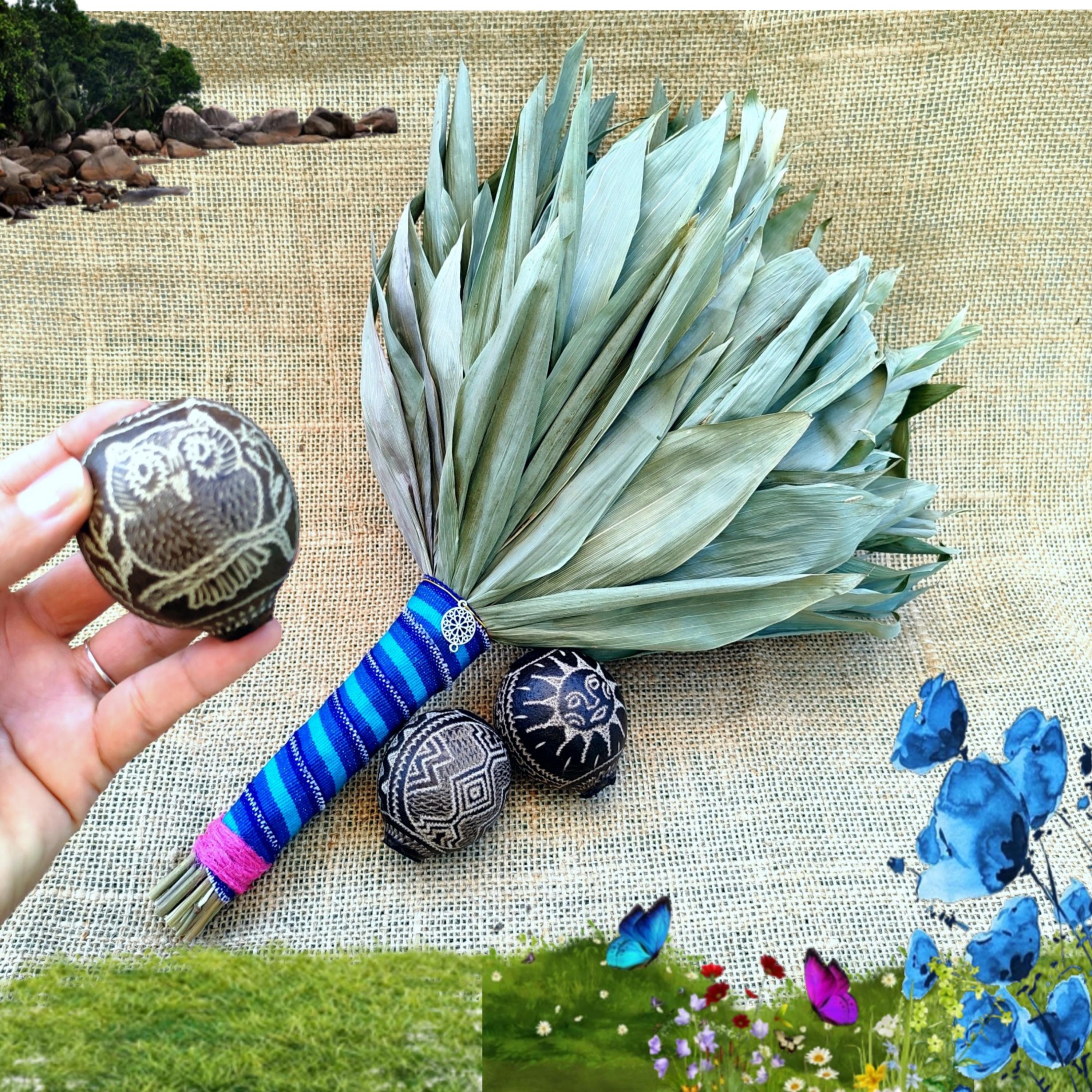 Amazonian Rattle Maraca, Authentic Shipibo Chakapa - Shaman's Tool, Spiritual Cleansing ...