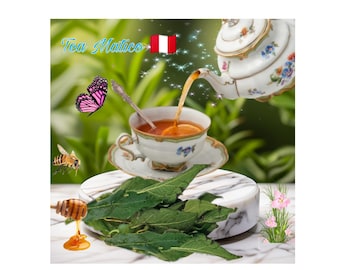 Matico Leaves, Tea, For Infusions - Soldier Herb - Organic - Hand-picked, Naturally dried, Fresh Harvest. Native to the Andes of Peru