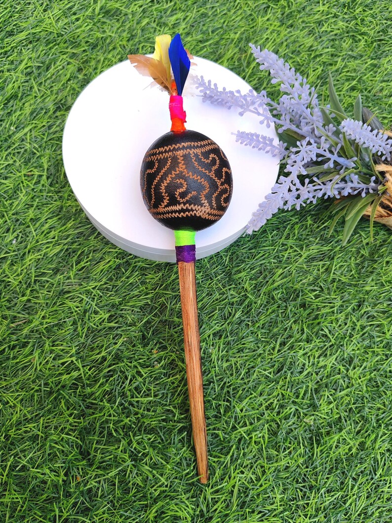 Amazonian Rattle Maraca - RATTLE - Amazonian - Shipivo - Shamanic Rattle - Shamanic ...