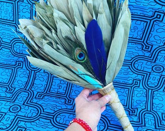 Large Ceremonial Chacapa, Sound Bath - Shamanic Cleansing Ceremonial Instrument - Authentic, Made in Amazonas, Peru - Huayra Sound