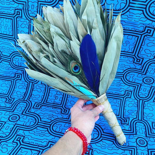 Große zeremonielle Chacapa, Klangbad – Schamanisches Reinigungsinstrument – Authentisch, hergestellt in Amazonas, Peru – Huayra-Klang