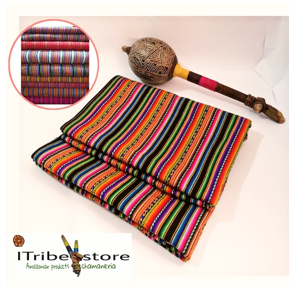 Peruvian Blanket Multicolor Andean Ethnic Colorful Andean Fabric Native for Altars With Designs From the Surte. Etsy Canada