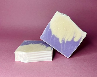 Handmade vegan natural artisan soap, UK produced, lavender scent