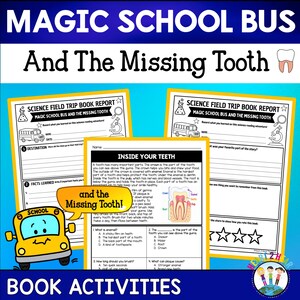 Magiczny autobus szkolny i brakujący ząb – podręcznik | Arkusz ćwiczeń z części zęba | Ćwiczenia z zakresu zdrowia jamy ustnej | Arkusze ćwiczeń z anatomii zęba