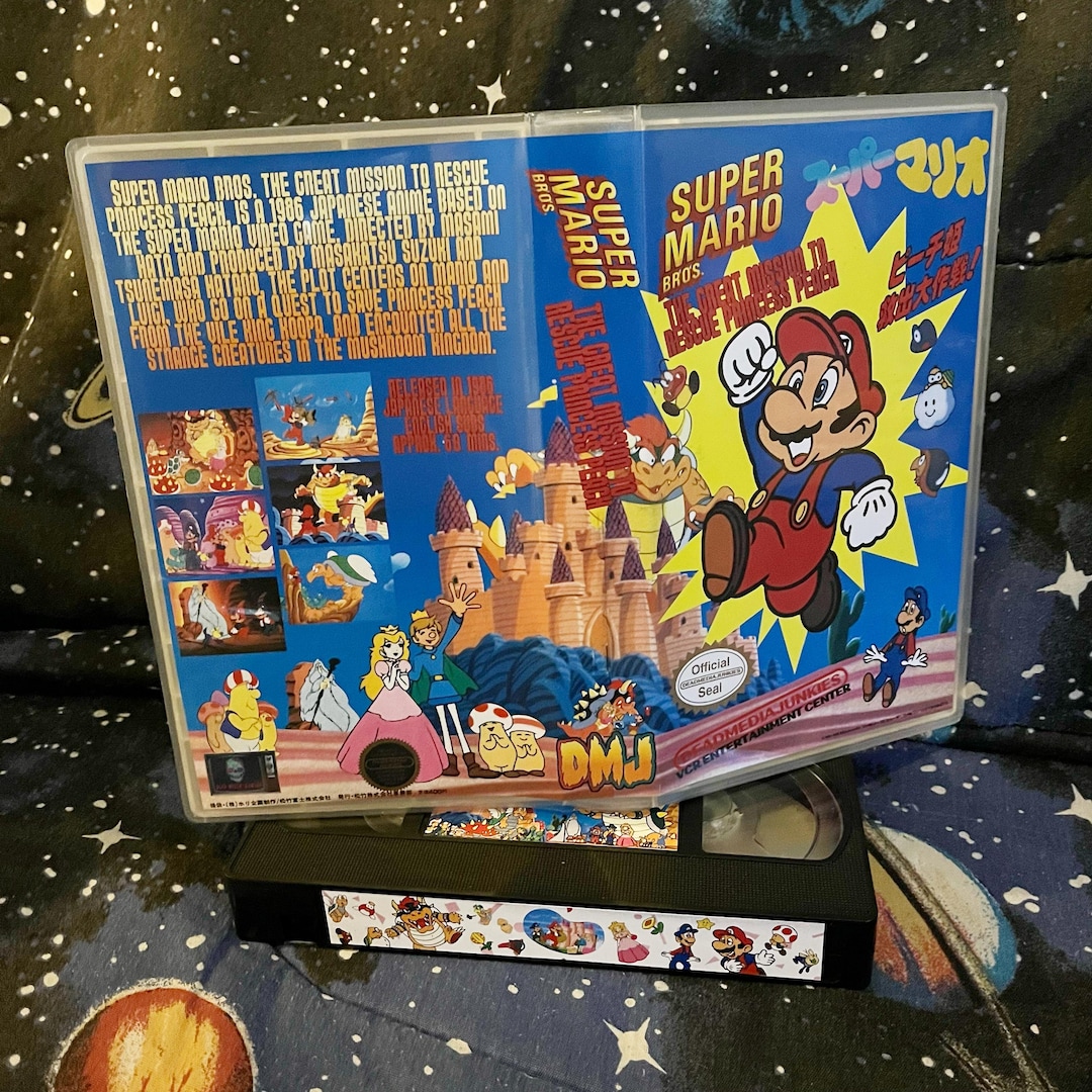 Super Mario Bros 1986 Anime Custom VHS