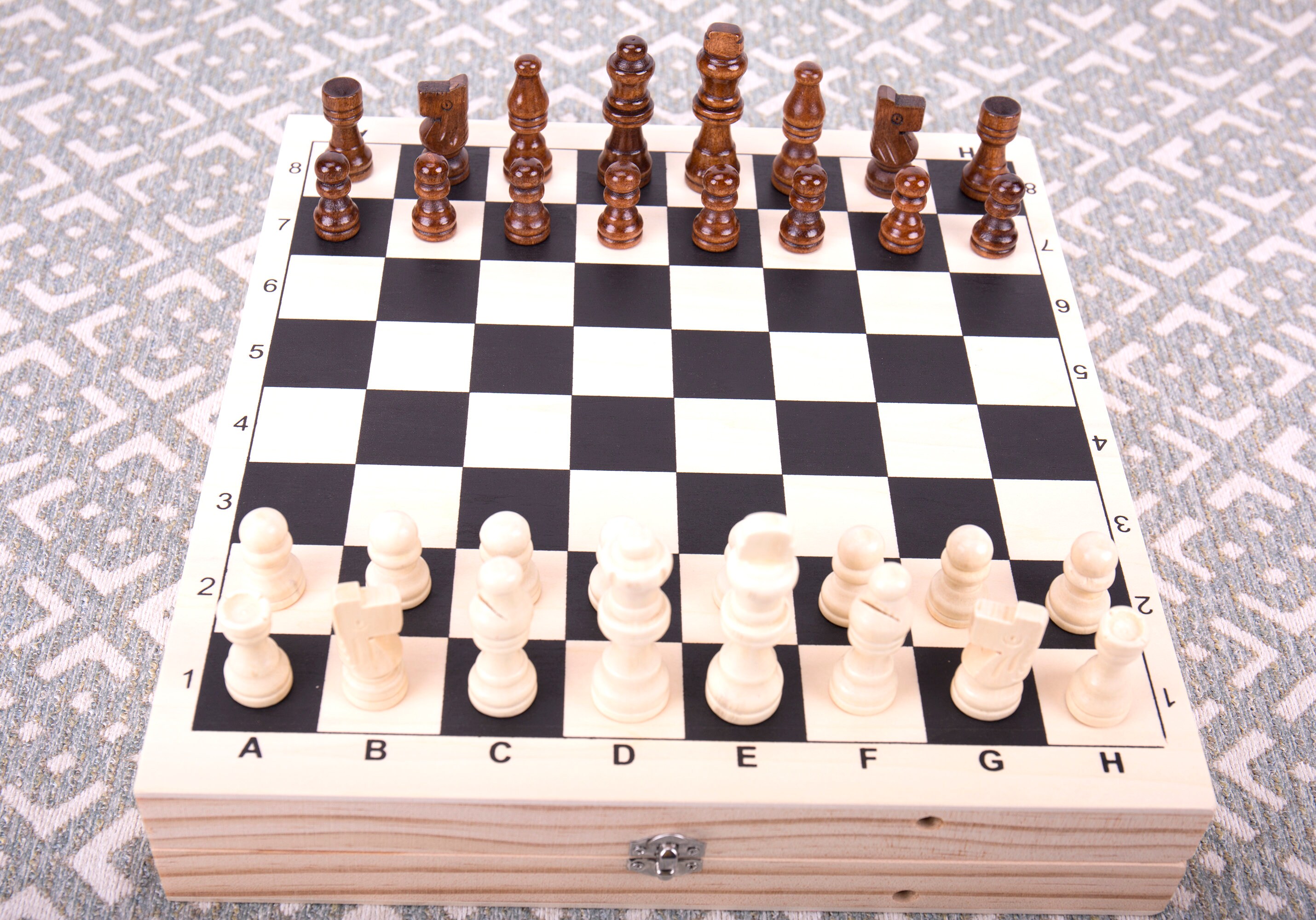 2 in 1 Spielbrett Holz Schachspiel & Sling Hockey Brettspiel | Etsy