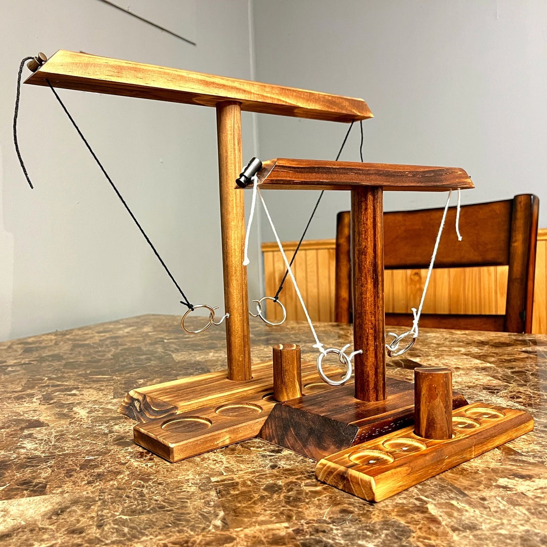 Personalized Hook and Ring Lawn Game, Party Table Top Drinking Games