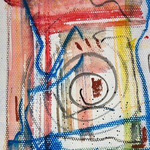 A Colorful Abstract Contemporary Digital Download from Original Drawing