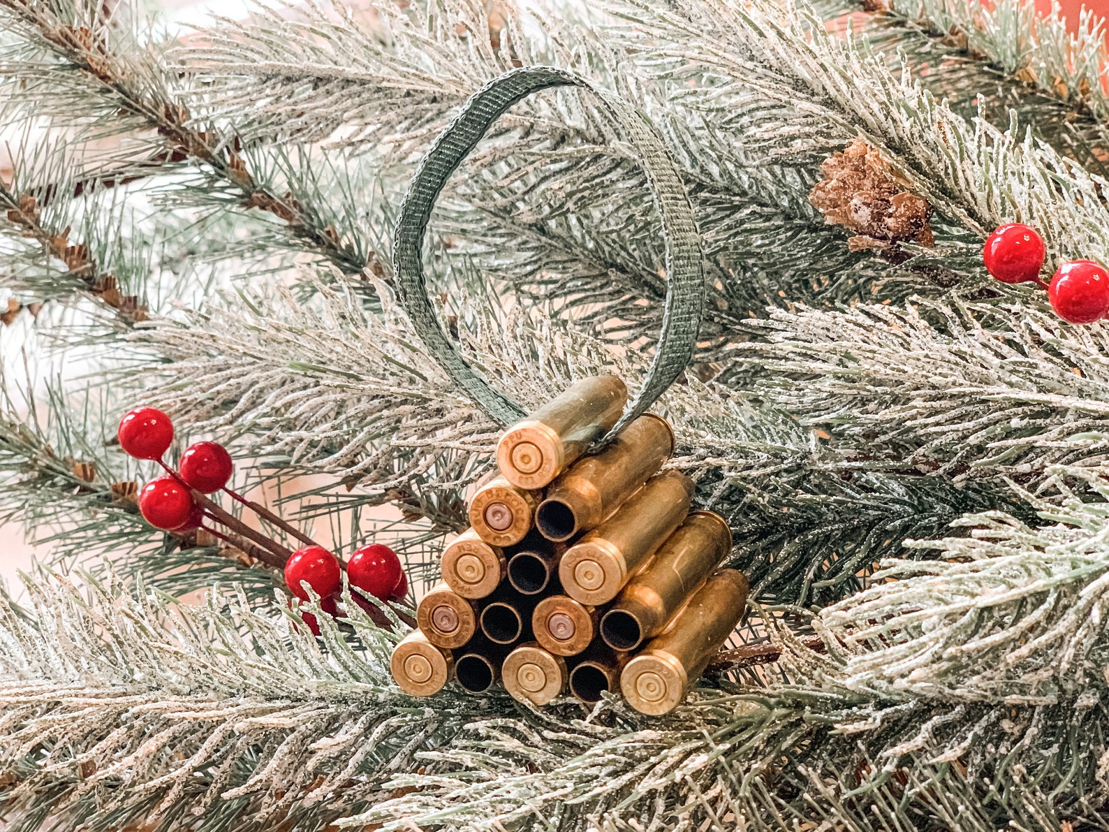 556/223 Brass Bullet Casing Christmas Tree Ornament Etsy