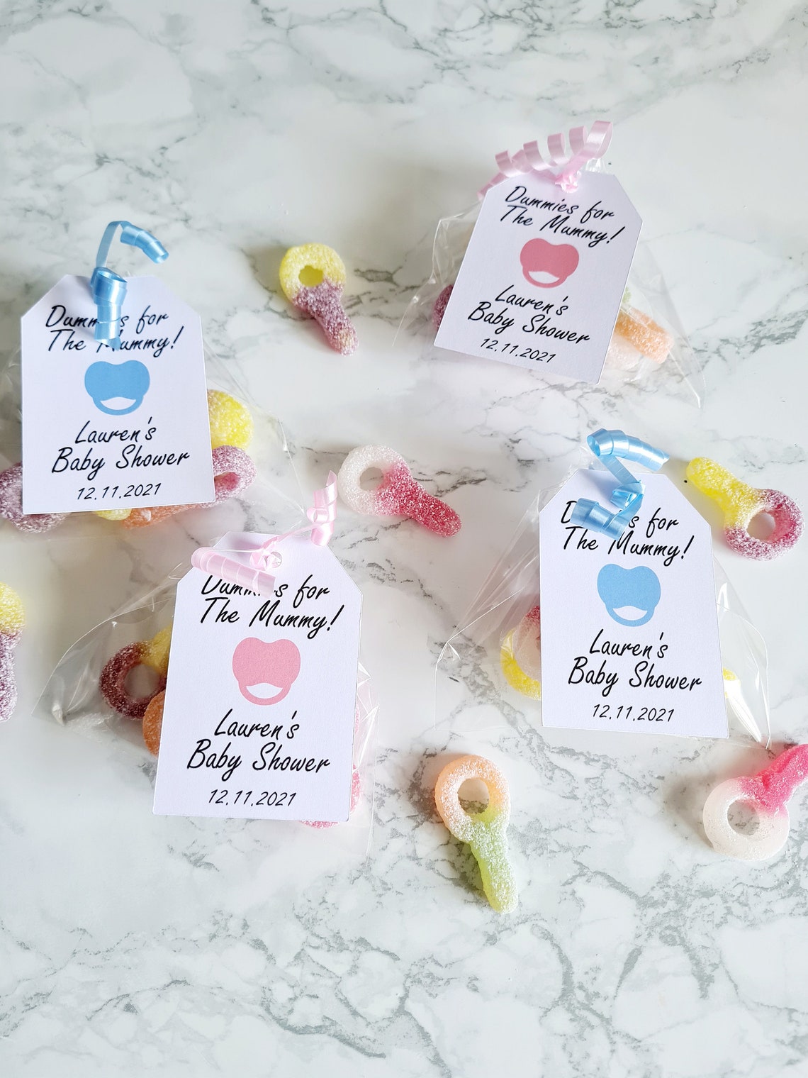 Baby Shower Sweet Favours Dummies for the Mummy Etsy.de