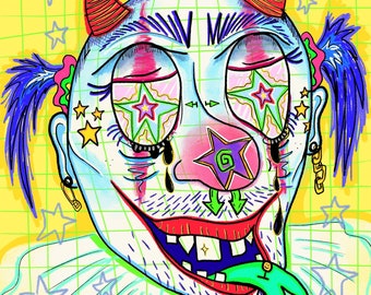 Clown Portrait Print