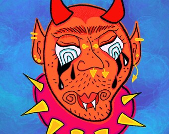 Cry Baby Demon Dude Print