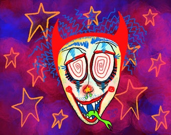 Clown Portrait Print