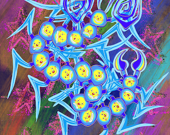 Clown Centipede Print