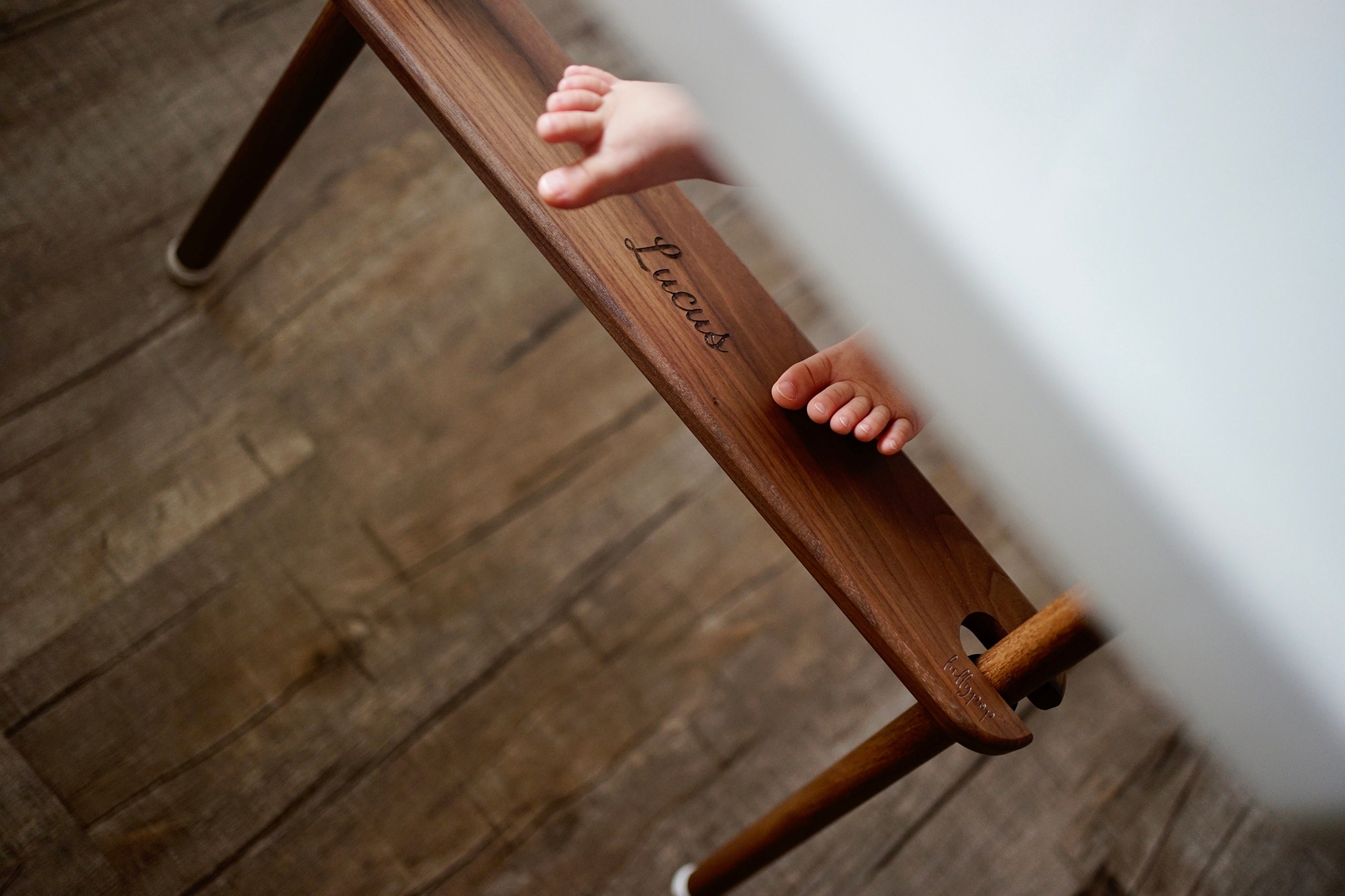 Adjustable IKEA High Chair Footrest walnut Wood Etsy Canada