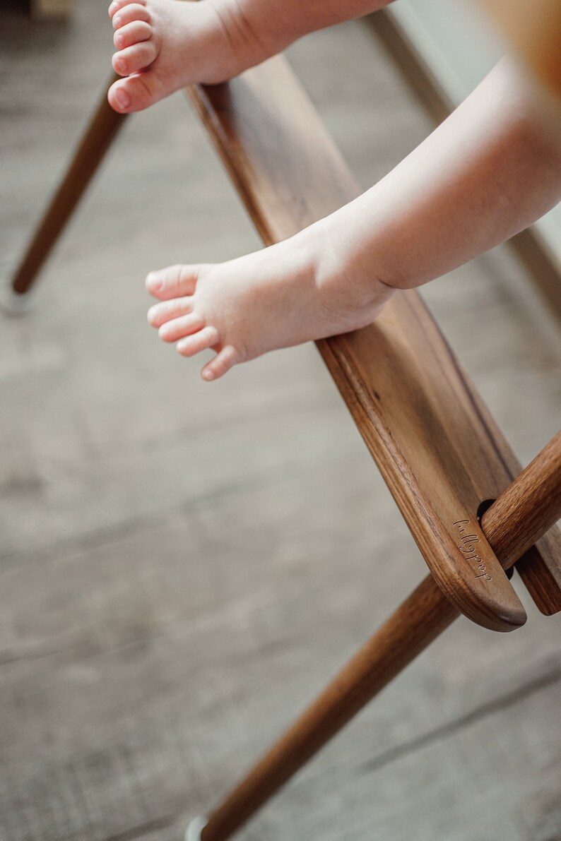 Adjustable IKEA High Chair Footrest walnut Wood Etsy Canada