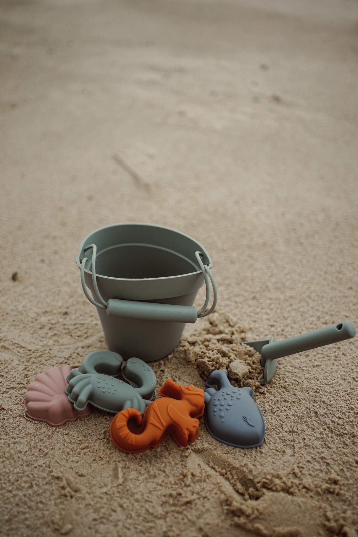 Silicone Beach Toy/toy Bucket/shovel/sand Moulds Etsy