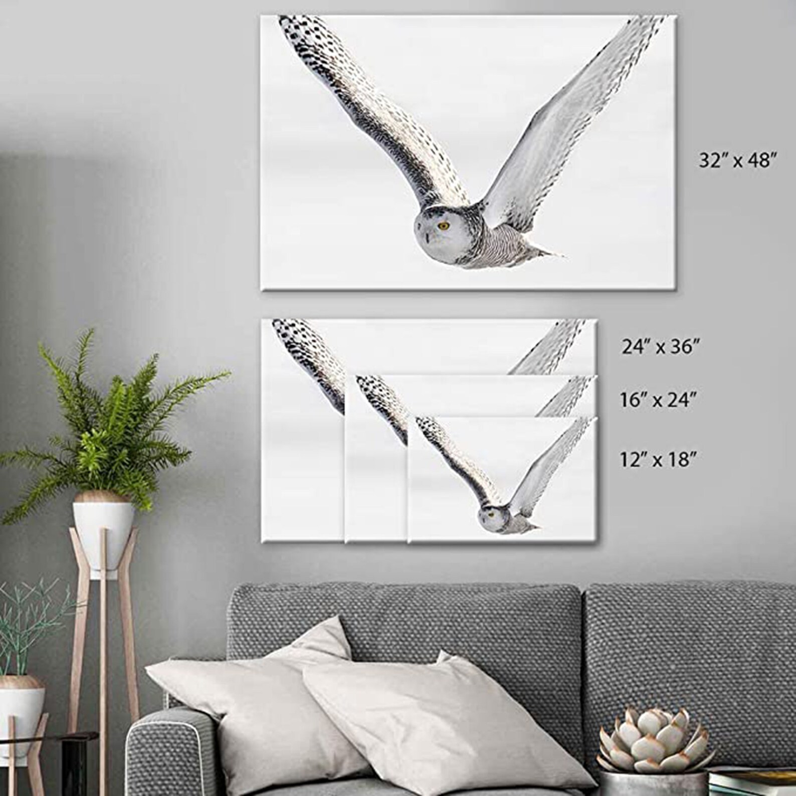 Poster Art Adorable Funny Owl Canvas Painting Wall Poster Etsy