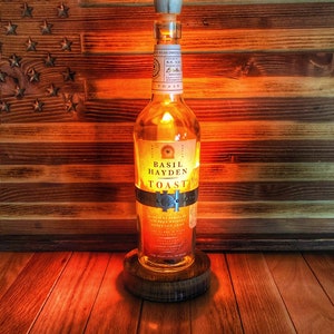 Bourbon Bottle Lamps Basil Hayden’s Toast