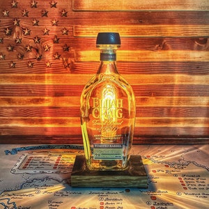 Bourbon Bottle Lamps EC Toasted Barrel