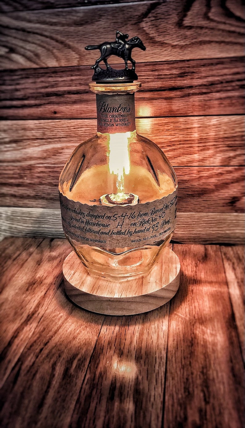 Bourbon Bottle Lamps Blanton’s