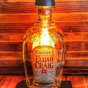 Bourbon Bottle Lamps Elijah Craig 12 year