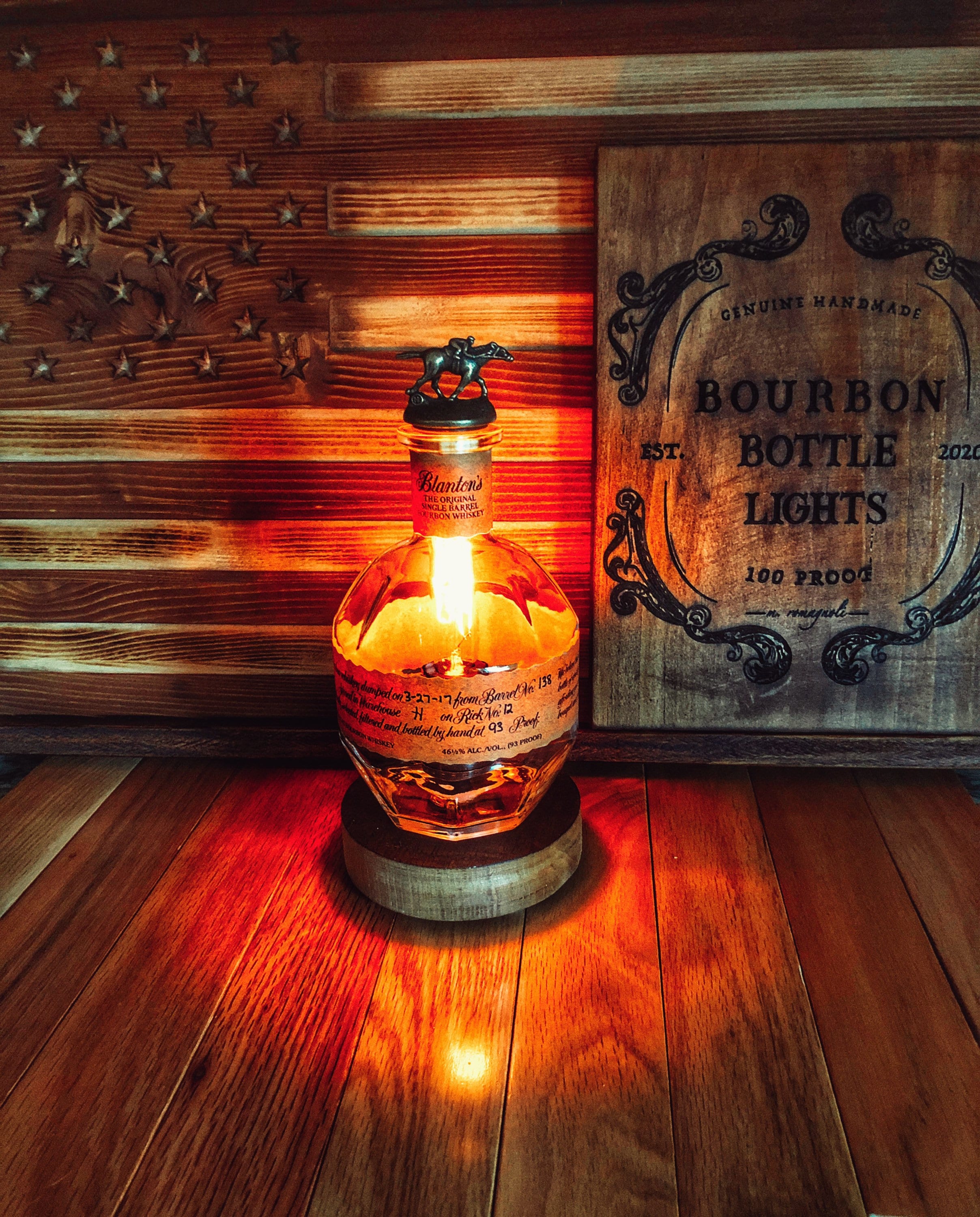 Whiskey bottle lamp - Etsy 日本