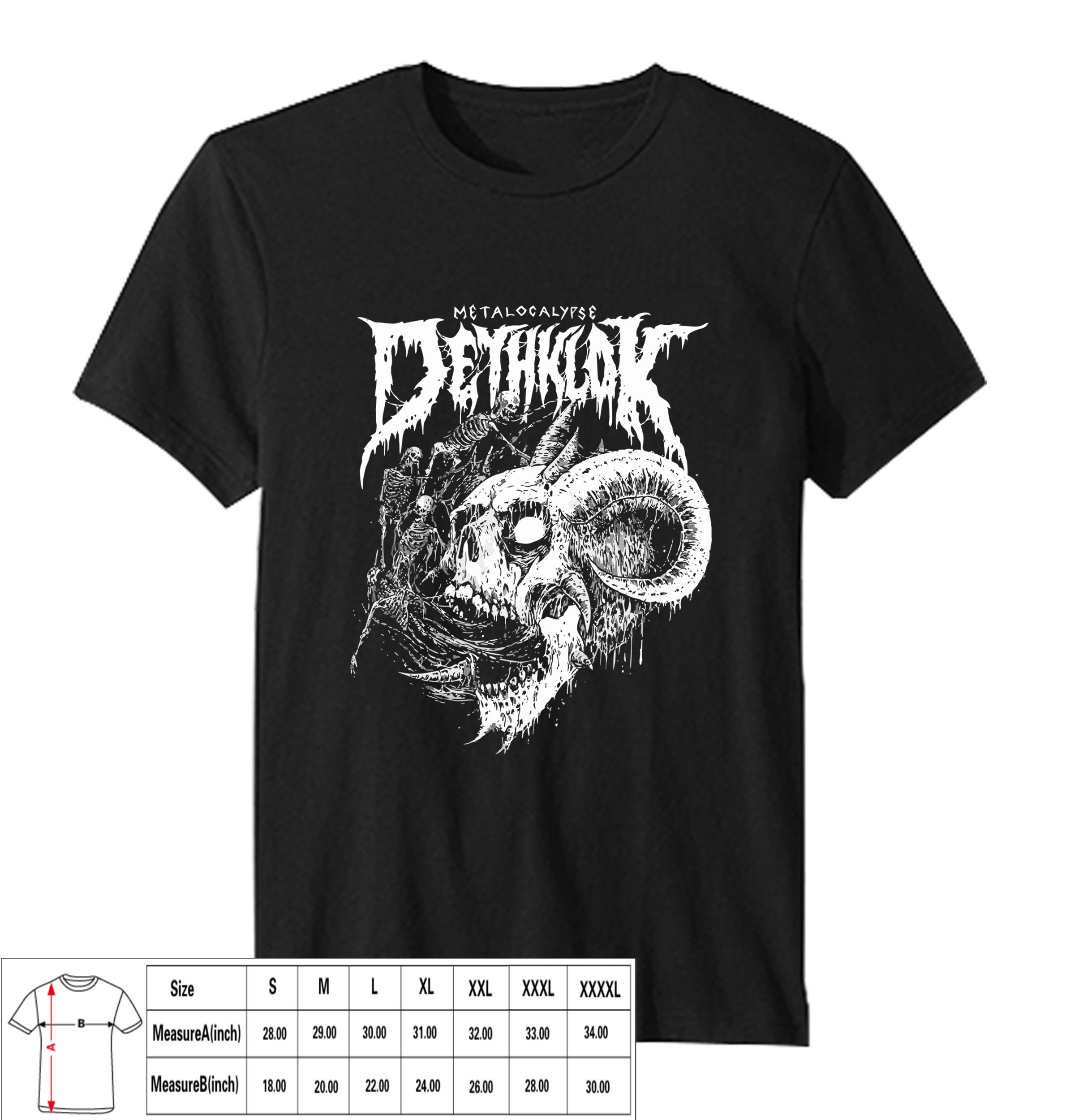 Discover Dethklok Metalocalypse death metal Band New Gildan T-Shirt