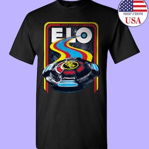 Jeff Lynne&#39;s Elo rock band New Gildan T-Shirt USA Size