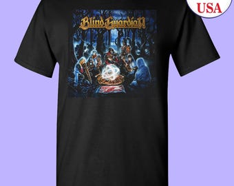 90s Vintage Blind Guardian Shirt Size X Large Vtg Faded Black