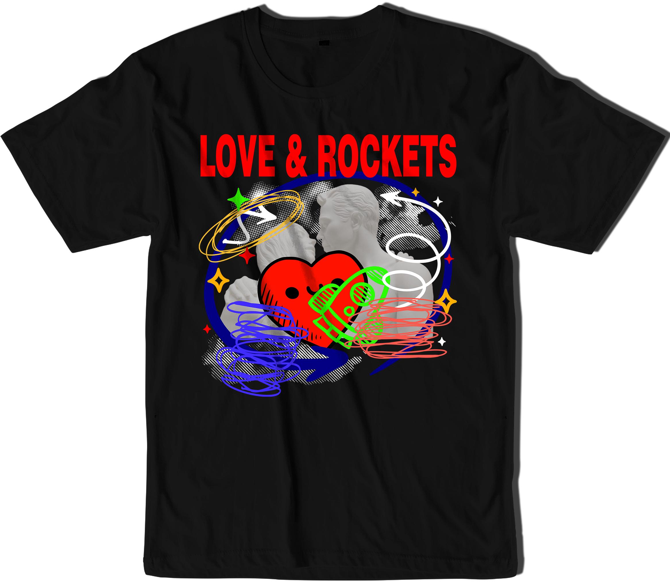 Vintage love and rockets shirt - Etsy 日本