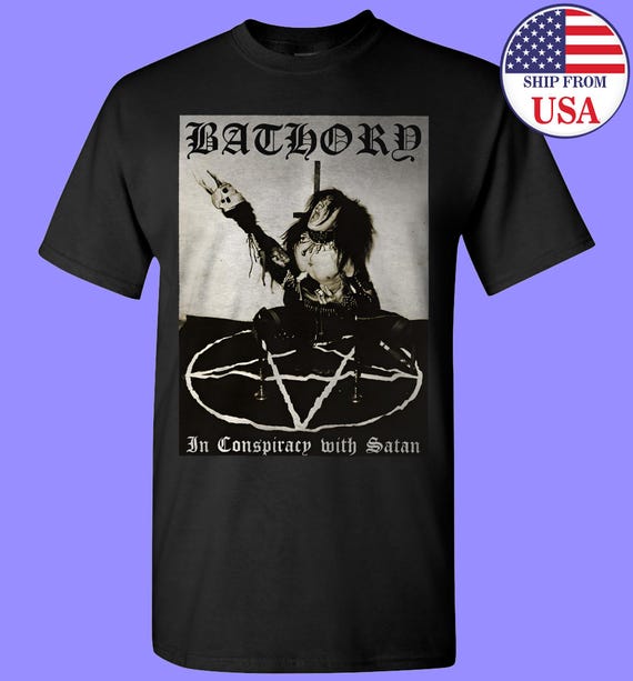 Camiseta Gildan de la banda de heavy metal Bathory, talla