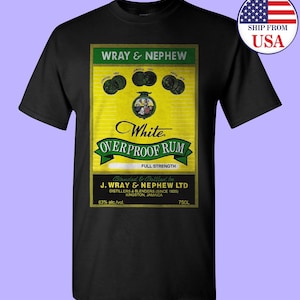 Camiseta Gildan de ron jamaicano Wray & Nephew Over Proof, talla EE. UU.