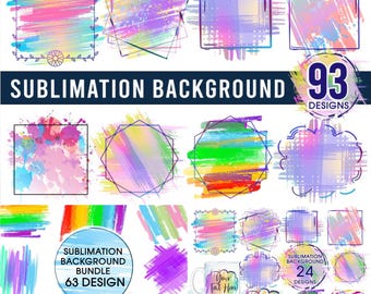 Backgrounds Sublimation Bundle, Abstract Sublimation Backgrounds PNG, Watercolor Background, texture backgrounds bundle