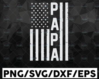 American Papa Svg Etsy