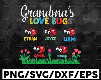Download Grandmas Love Bug Svg Etsy